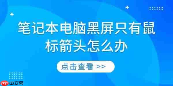 笔记本电脑黑屏只有鼠标箭头怎么办 6种方法帮你快速修复