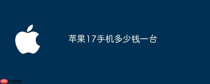 苹果17手机多少钱一台
