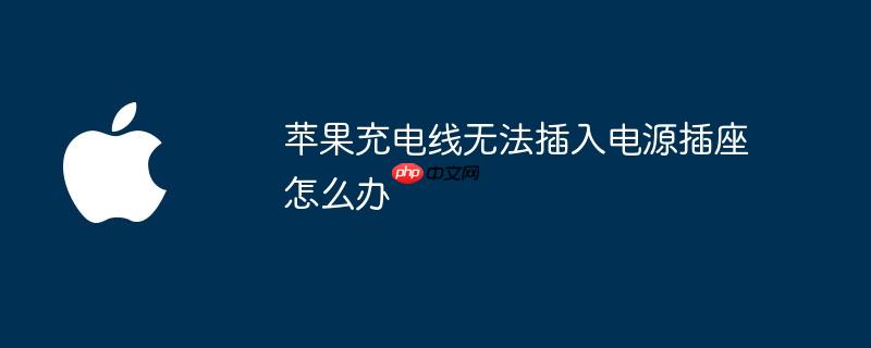 苹果充电线无法插入电源插座怎么办