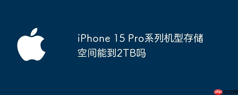 iPhone 15 Pro系列机型存储空间能到2TB吗