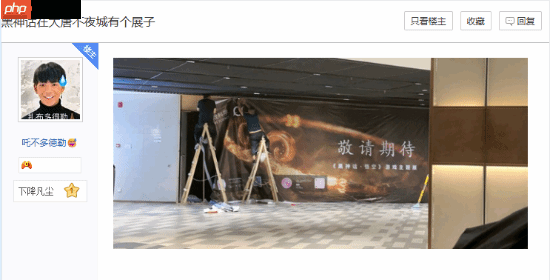 吧友曝《黑神话：悟空》将在西安办主题展！现场照片公开