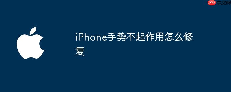 iphone手势不起作用怎么修复