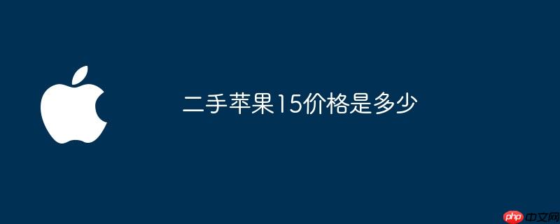 二手苹果15价格是多少