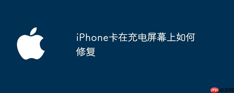 iphone卡在充电屏幕上如何修复