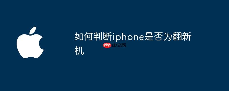 如何判断iphone是否为翻新机