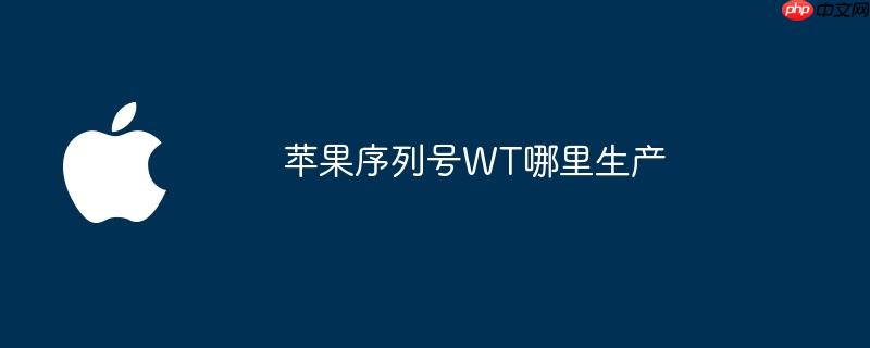 苹果序列号wt哪里生产