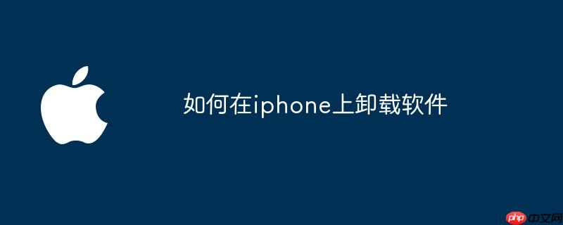 如何在iphone上卸载软件