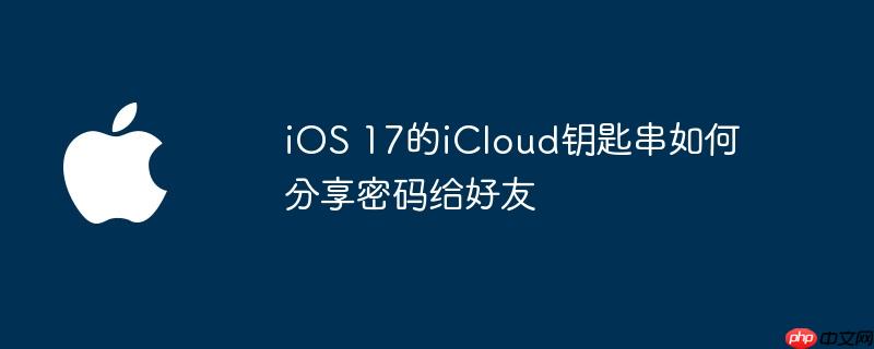 ios 17的icloud钥匙串如何分享密码给好友