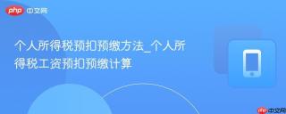 个人所得税预扣预缴方法_个人所得税工资预扣预缴计算