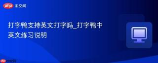 打字鸭支持英文打字吗_打字鸭中英文练习说明