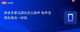 拼多多菜鸟驿站怎么取件 取件流程和淘宝一样吗
