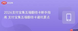 2026支付宝集五福翻倍卡新手指南 支付宝集五福翻倍卡避坑要点