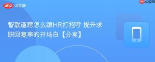智联直聘怎么跟HR打招呼 提升求职回复率的开场白【分享】