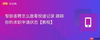 智联直聘怎么查看投递记录 跟踪你的求职申请状态【教程】