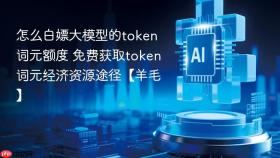 怎么白嫖大模型的token词元额度 免费获取token词元经济资源途径【羊毛】
