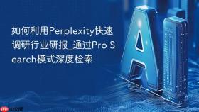 如何利用perplexity快速调研行业研报_通过pro search模式深度检索