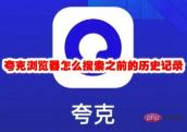 夸克浏览器怎么搜索之前的历史记录 夸克浏览器搜索之前的历史记录方法