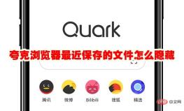 夸克浏览器最近保存的文件怎么隐藏 夸克浏览器最近保存的文件隐藏方法