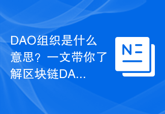 DAO组织是什么意思?一文带你了解区块链DAO