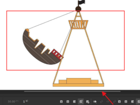 Animate怎样制作帆船动画 Animate制作帆船动画方法