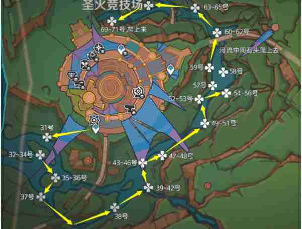 原神灼灼彩菊采集路线在什么位置 灼灼彩菊采集路线位置分享
