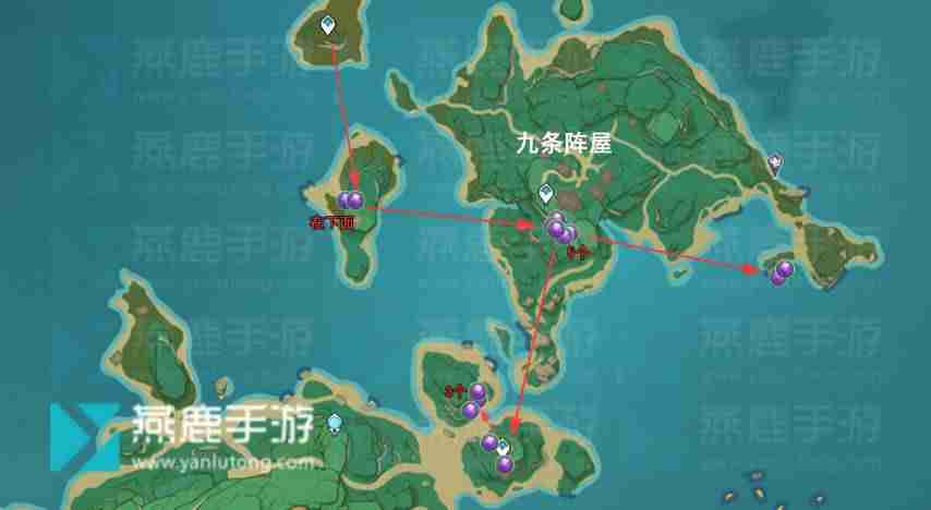 紫晶块采集路线图一览 紫晶块采集路线图攻略