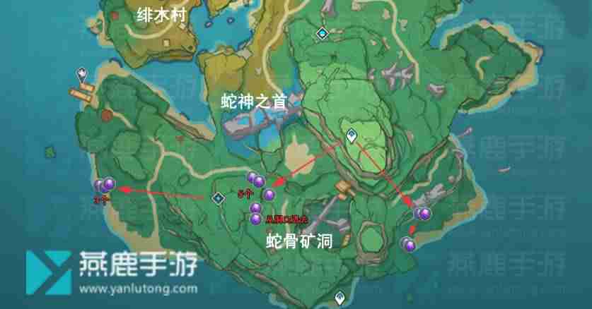 紫晶块采集路线图一览 紫晶块采集路线图攻略