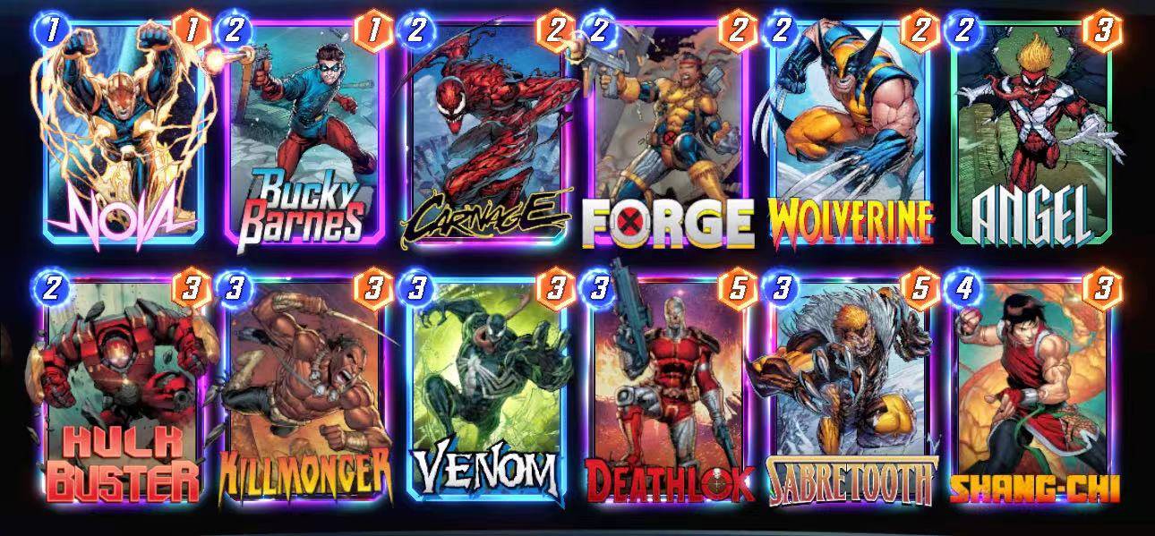 漫威终极逆转毒液摧毁卡组怎么搭配 漫威终极逆转毒液摧毁卡组搭配攻略