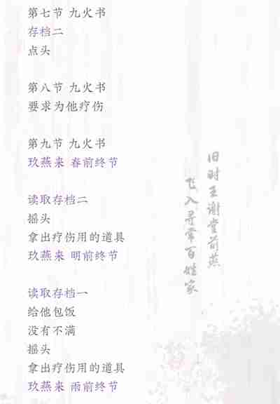 茉莉花之炯攻略 茉莉花之炯角色个人线攻略