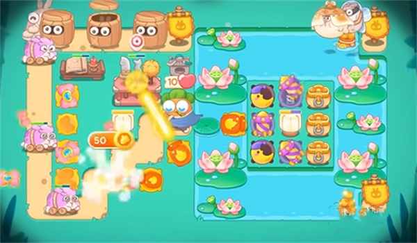 保卫萝卜4秋天的第一杯奶茶第17关图文攻略 保卫萝卜4秋天的第一杯奶茶17金萝卜道具全清过关技巧