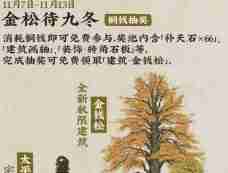江南百景图金松待九冬活动怎么玩 金松待九冬活动玩法介绍