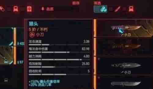 赛博朋克2077猎头小刀怎么获取 猎头小刀获取方法