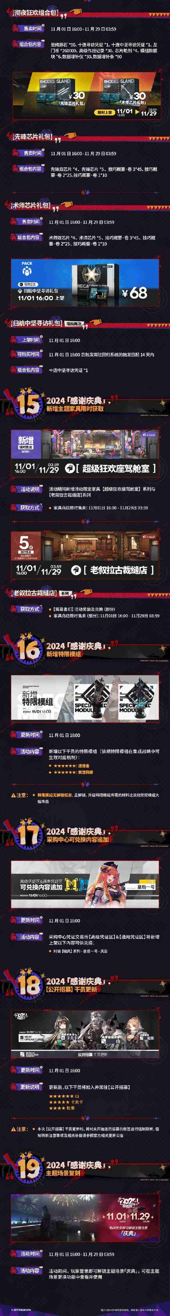 明日方舟感谢庆典2024活动有哪些 明日方舟感谢庆典2024活动汇总