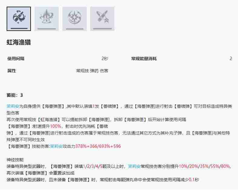尘白禁区茉莉安幽潮技能是什么 茉莉安幽潮技能攻略
