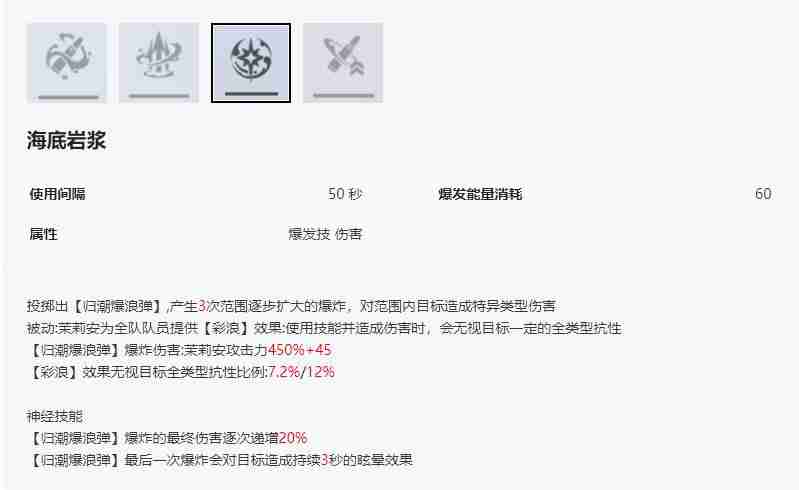 尘白禁区茉莉安幽潮技能是什么 茉莉安幽潮技能攻略