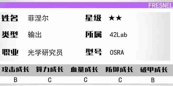 少女前线云图计划菲涅尔技能是什么 菲涅尔角色技能及强度详细分析