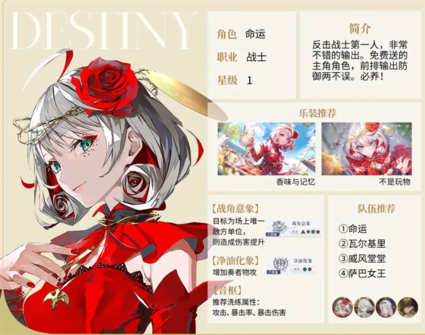 宿命回响角色都是谁 宿命回响全角色攻略
