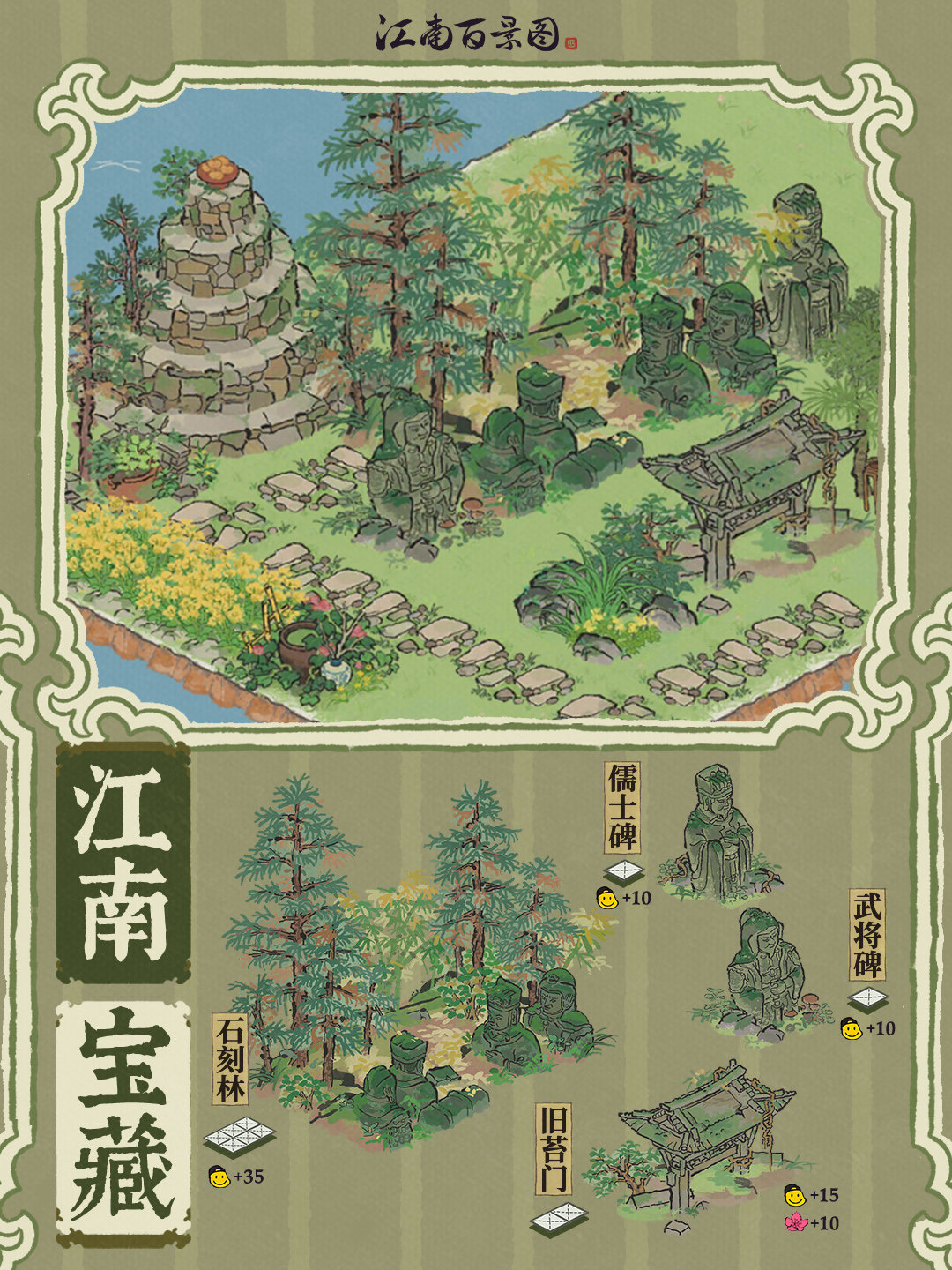 江南百景图儒士碑武将碑怎么样 江南百景图儒士碑武将碑建筑介绍