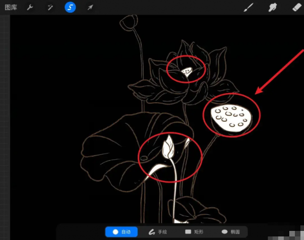 procreate如何提取图片线稿
