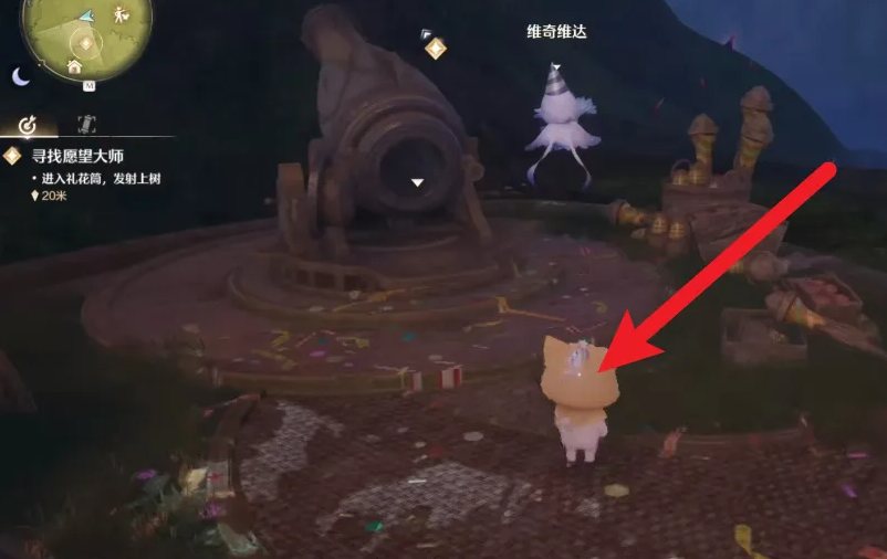 无限暖暖如何进入礼花筒上树 进入礼花筒上树方法
