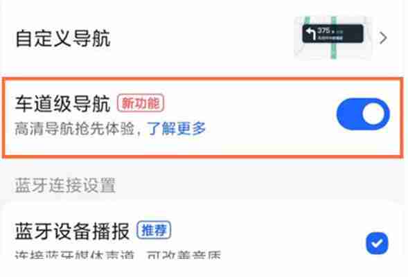 高德地图怎么设置车道级导航 高德地图设置车道级导航方法图文教程