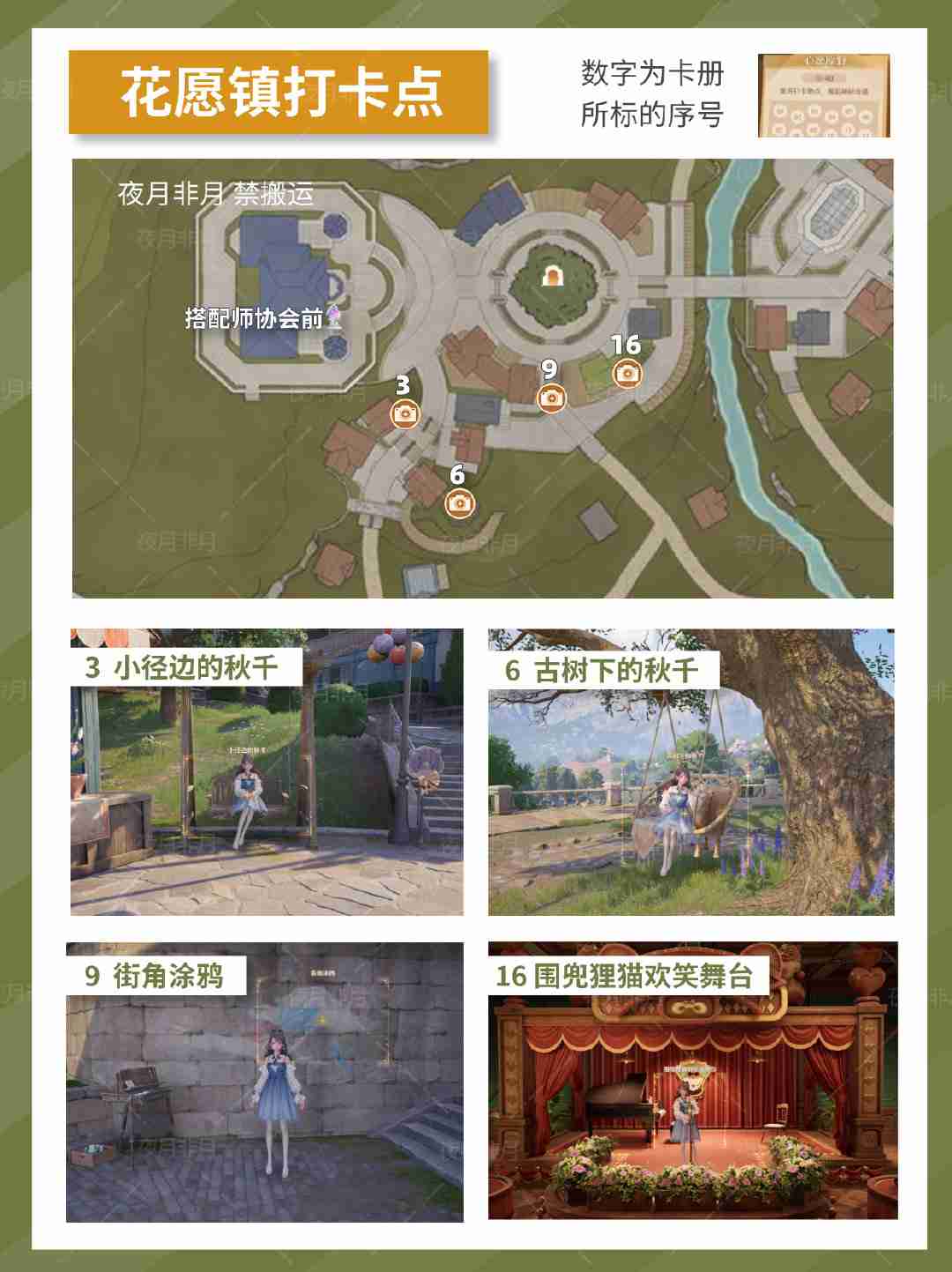 无限暖暖拍照打卡位置在哪里 无限暖暖世界巡游位置全攻略