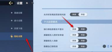 航海王壮志雄心排行榜信息怎么隐藏 排行榜信息匿名不显示方法