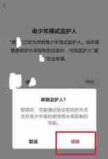 微信青少年模式监护人解除方法 微信青少年模式监护人怎么解除的