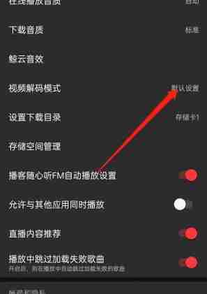 网易云音乐如何更改视频解码格式 网易云音乐更改视频解码格式教程