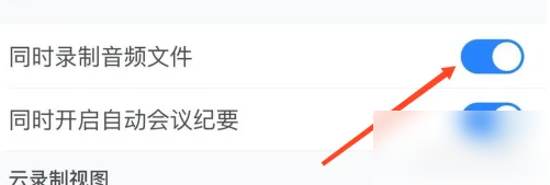 腾讯会议怎么开启同时录制音频文件 腾讯会议开启同时录制音频文件操作方法