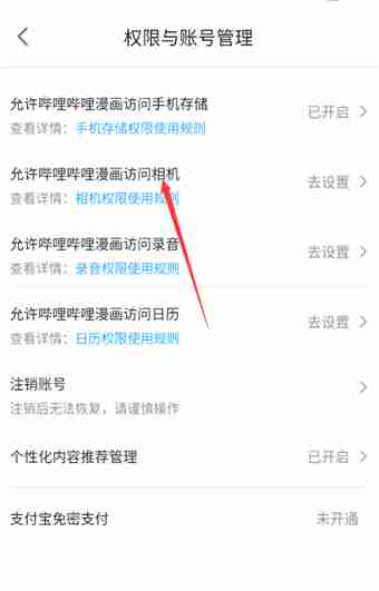 哔哩哔哩漫画怎么开启相机权限 哔哩哔哩漫画允许访问相机设置技巧一览