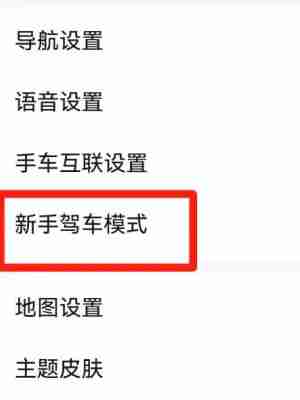 高德地图新手驾车模式怎么设置 高德地图新手驾车模式设置方法介绍