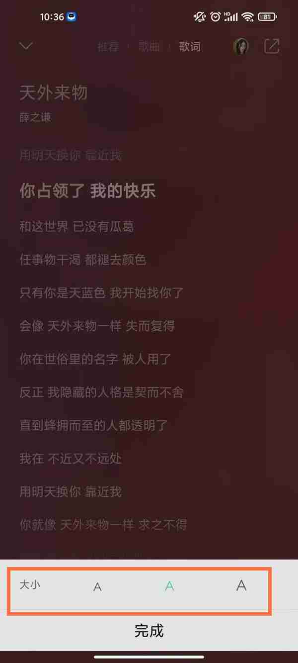 qq音乐如何调整字体大小 QQ音乐设置字体尺寸教程介绍