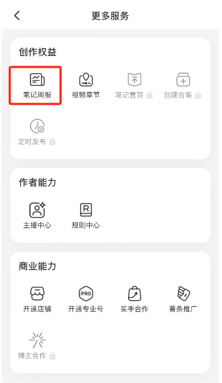小红书在哪查看自己的笔记周报 小红书查看自己的笔记周报步骤一览